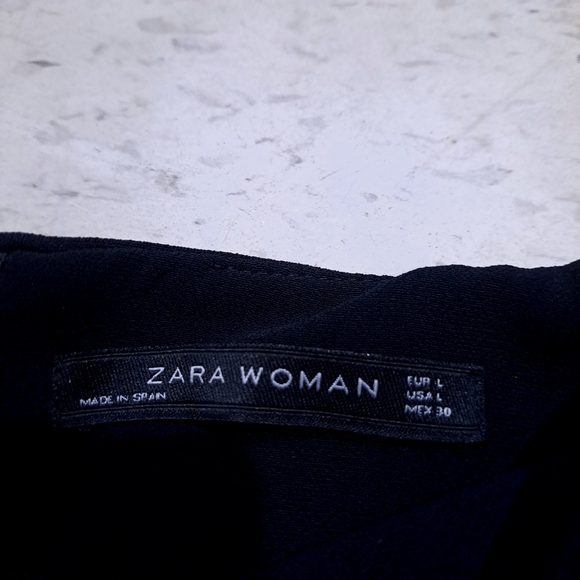 Zara | Black jewelled statement shoulder dress - Picture 7 of 10